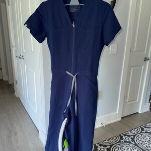 Women's Figs Navy Catarina Scrubjumpsuit